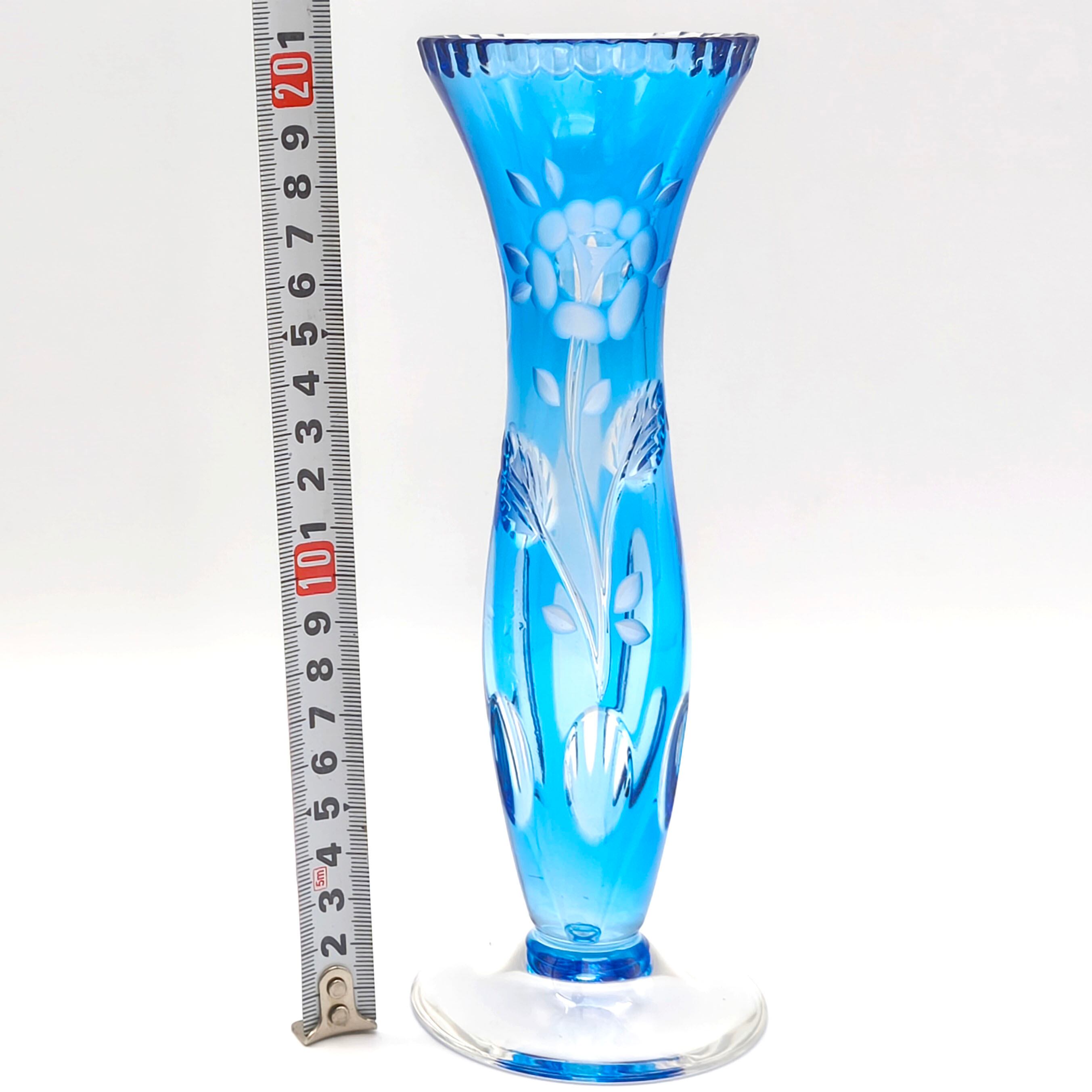 ドレスデンクリスタル　フラワーベース　花瓶 ドレスデンクリスタル フラワーベース 花瓶 ドレスデンクリスタル