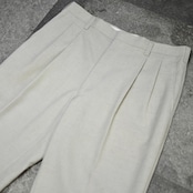 rayon blend 2tuck slacks ivory