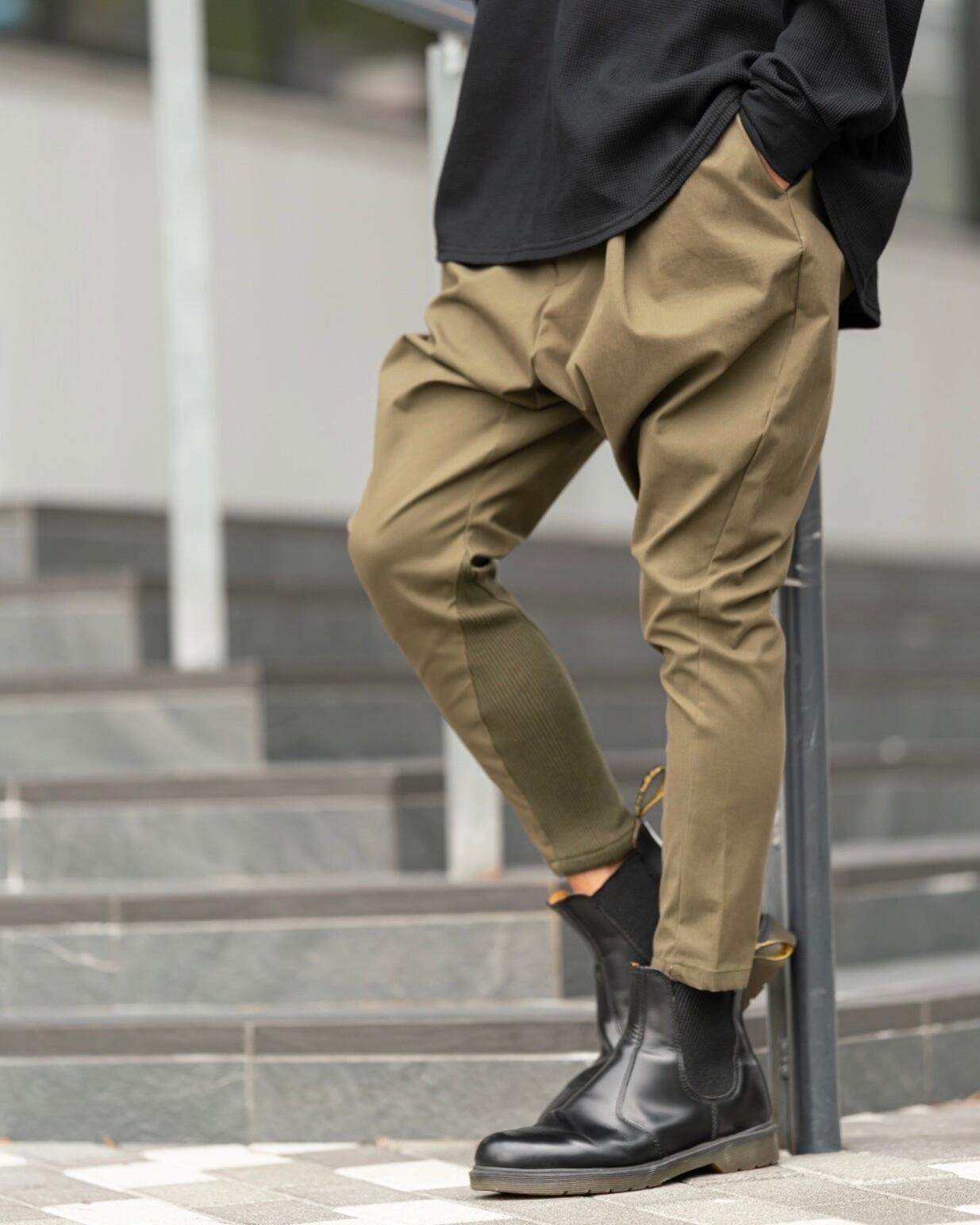 Dobby Jacquard Rib Design Pants ［2201amy-7］ | AMUY TRYSBAY