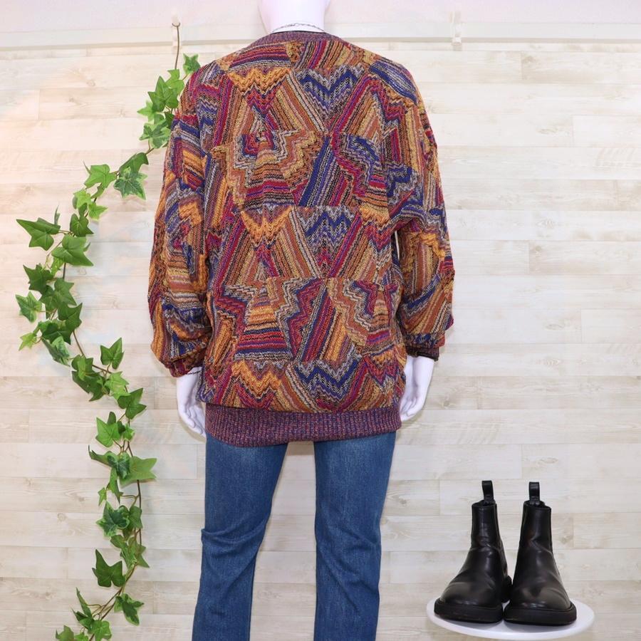 MISSONI マルチカラーカーディガン メンズ 2XL 大きいサイズ 極美品