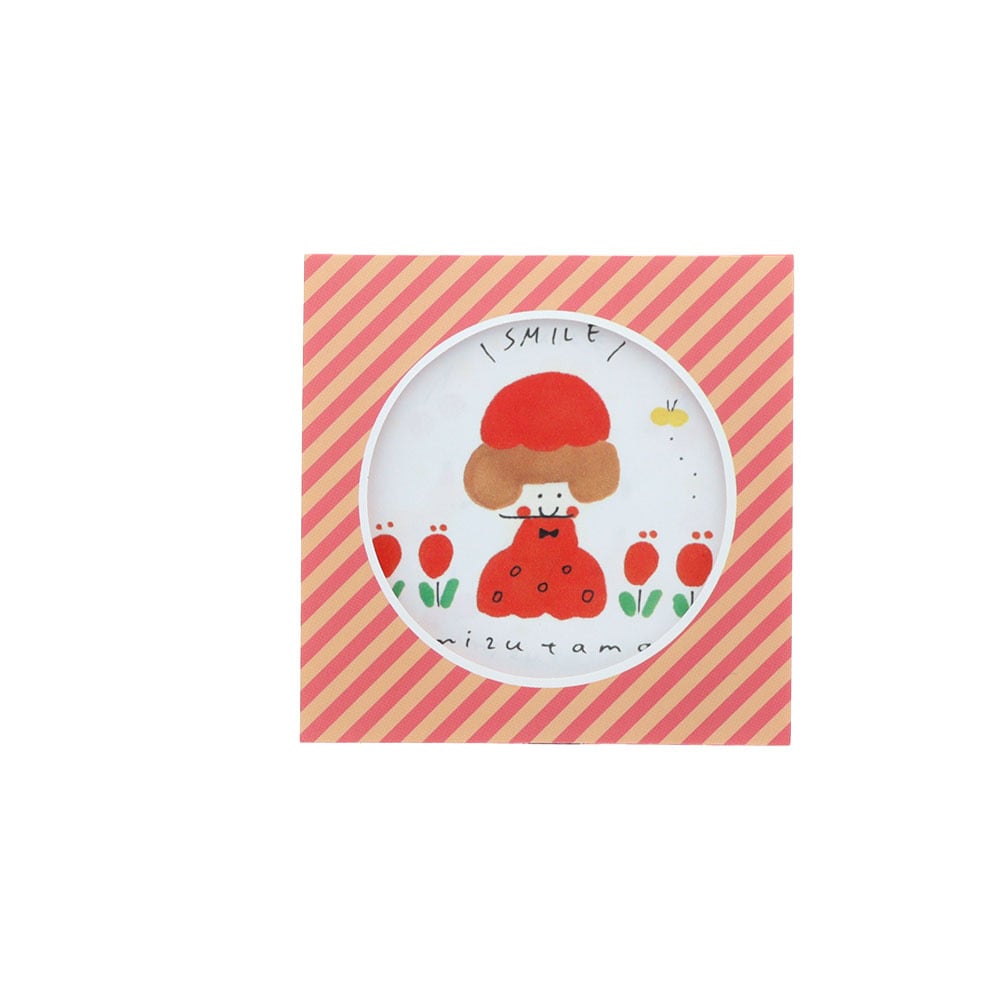 mizutama 窓付きスクエアメモ R(レッド) | てんくーどう