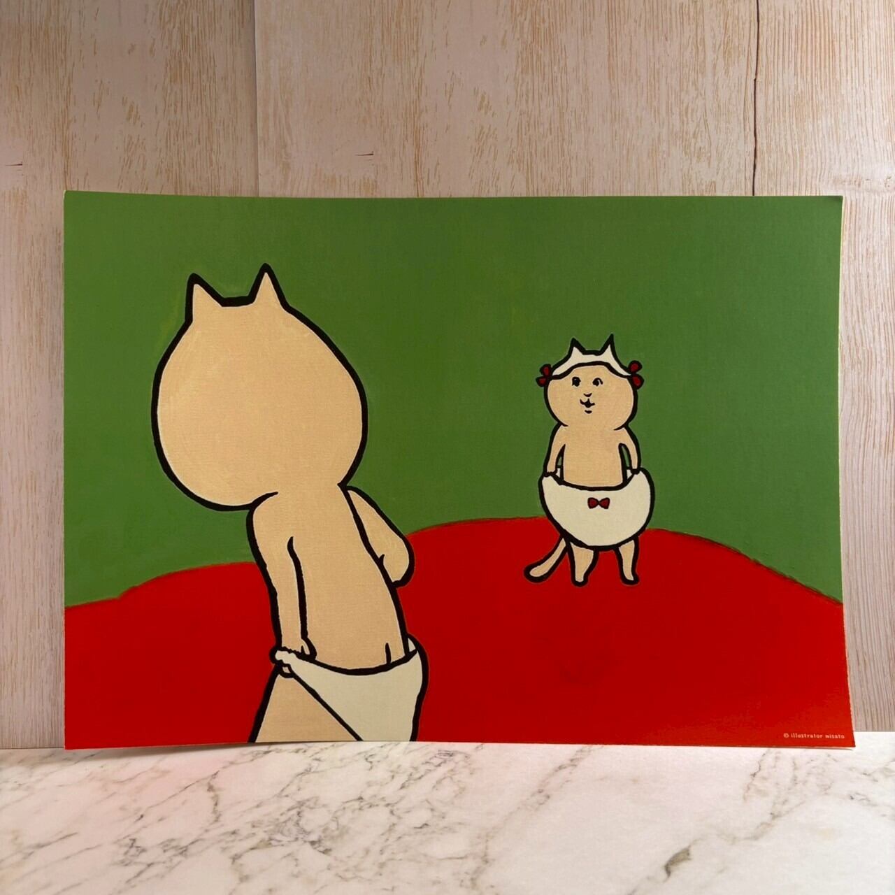 【パンツで恋に落ちた】A4アートプリント