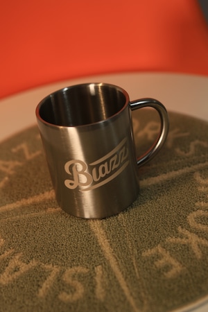 LOGO Stainless Mug 330ml [ SILVER x GOLD ]