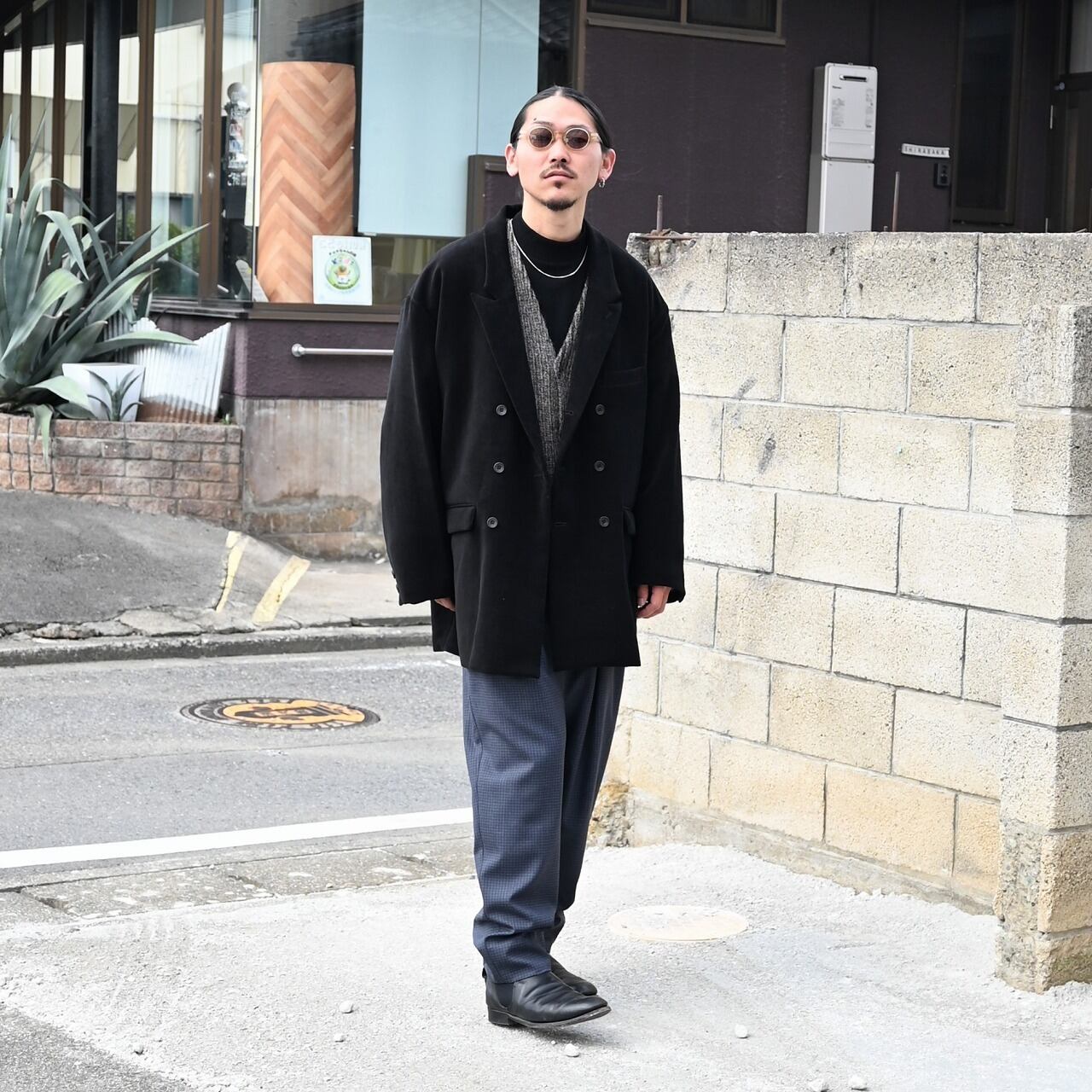 THE DAY / MOLESKIN DOUBLE BREASTED JACKET | GANKO