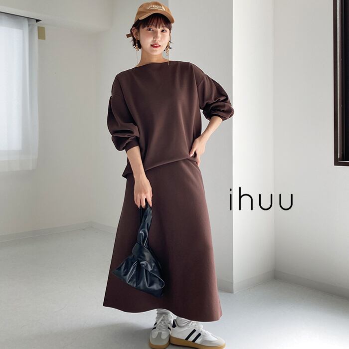 ニットセットアップ レディース セットアップ ボートネック