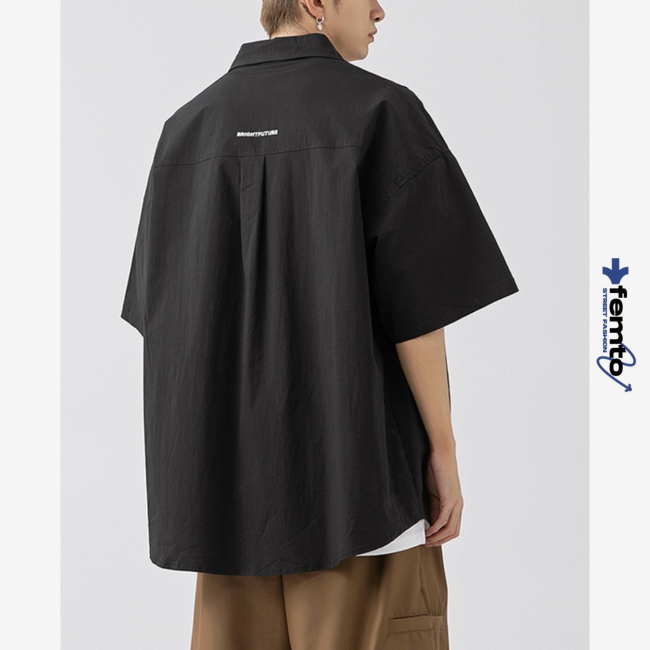 Loose fit short sleeve shirt 0842 - 1