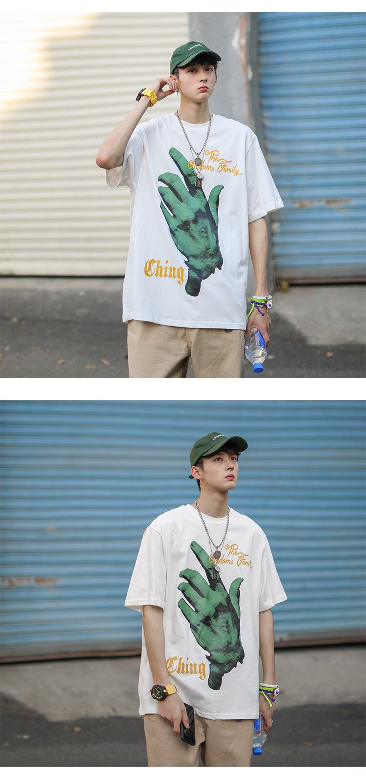 全2色 Tシャツ カットソー プリント カジュアル シンプル