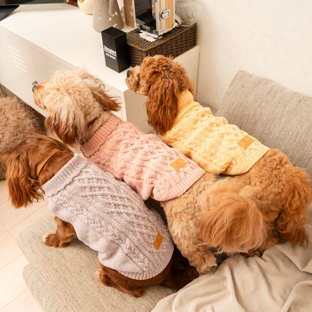TOREOTTO38 DOG KNITVEST / PINK