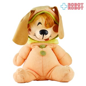 マテル ビーンペット 子犬ぬいぐるみ オレンジ ソフビ顔 人形 1972
