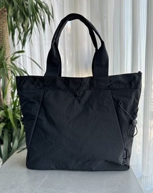 レディース トートバッグ ナイロン 大容量 軽量 ショルダーバッグ ハンドバッグ 通勤 通学 旅行用 オーバーサイズ ブラック