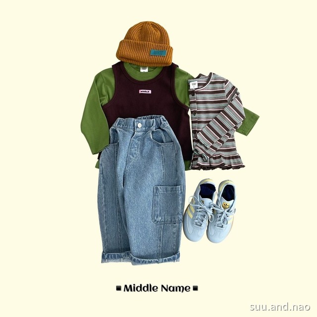 取寄:middlename ポケットヒップデニムパンツ/Jr※送料無料
