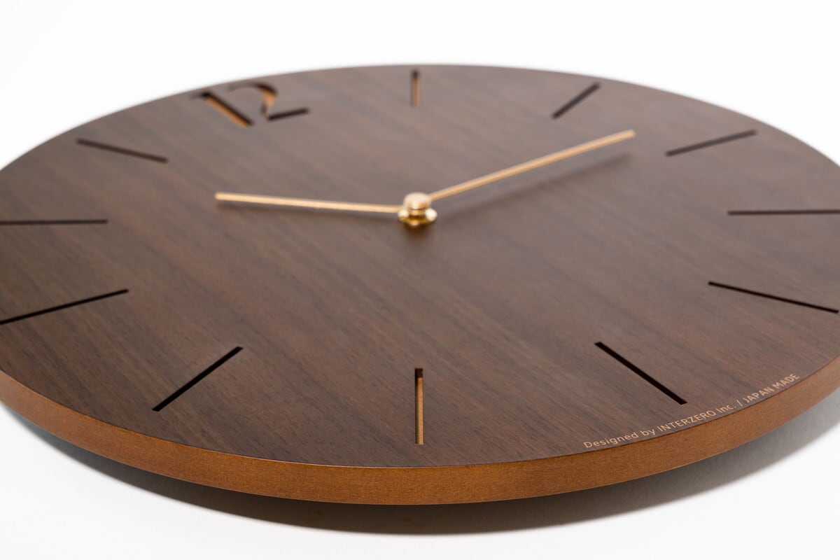 電波時計 PROUD CLOCK WALNUT | シャンブル【CHAMBRE】byインターゼロ
