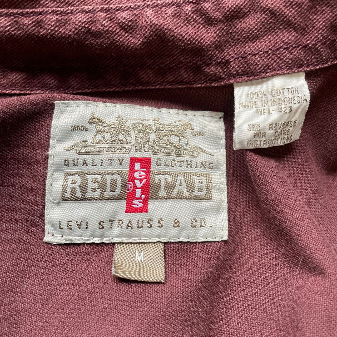 90年代 Levi's リーバイス 長袖 カラーデニムシャツ メンズM 古着 90s