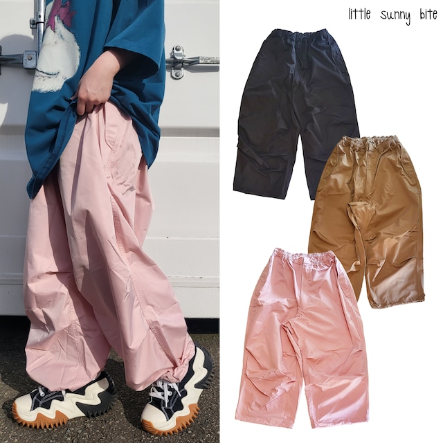 【Little sunny bite】Nylon bomber pants