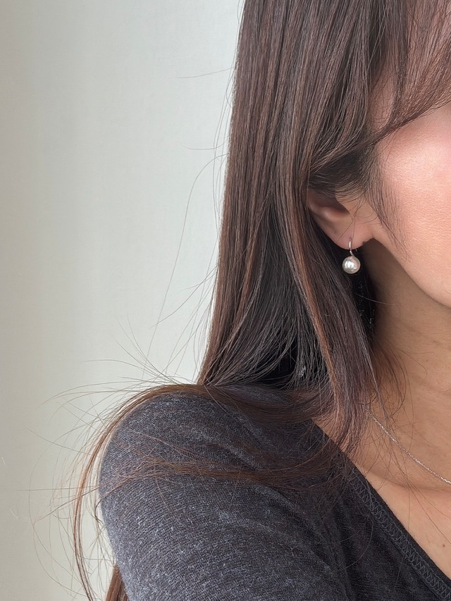 (即納) Fil. / Hook peral stud pierce | 2color