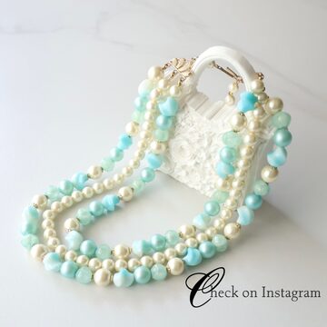 Lagoon Original 80cm ライス型バロックパール ロングネックレス | Pay ID