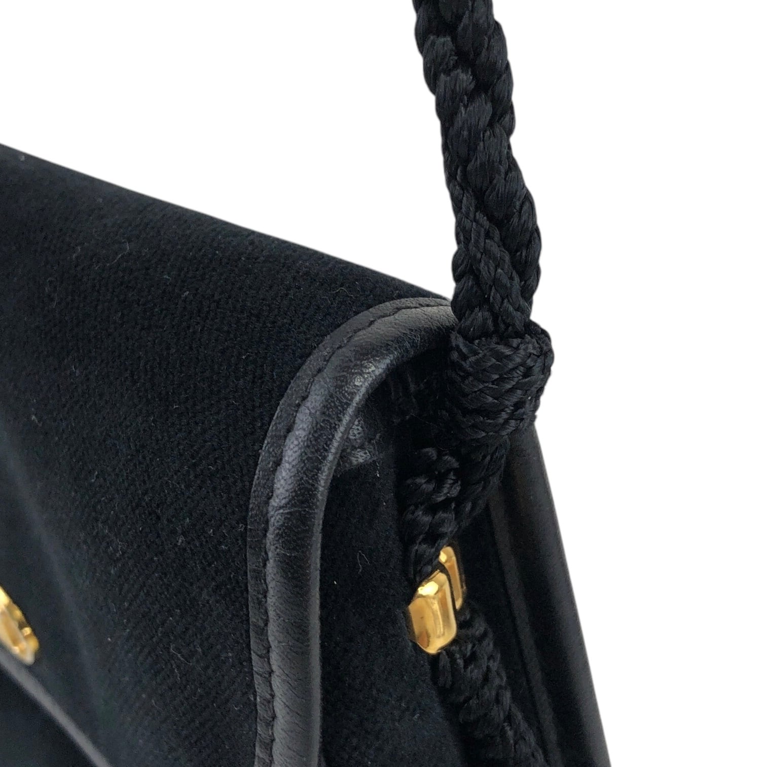 ★CELINE セリーヌ   ショルダーバッグ ブラック ブラゾン タッセル ベロア ミニバッグ 55w28w CELINE セリーヌ ショルダーバッグ ブラック ブラゾン タッセル ベロア