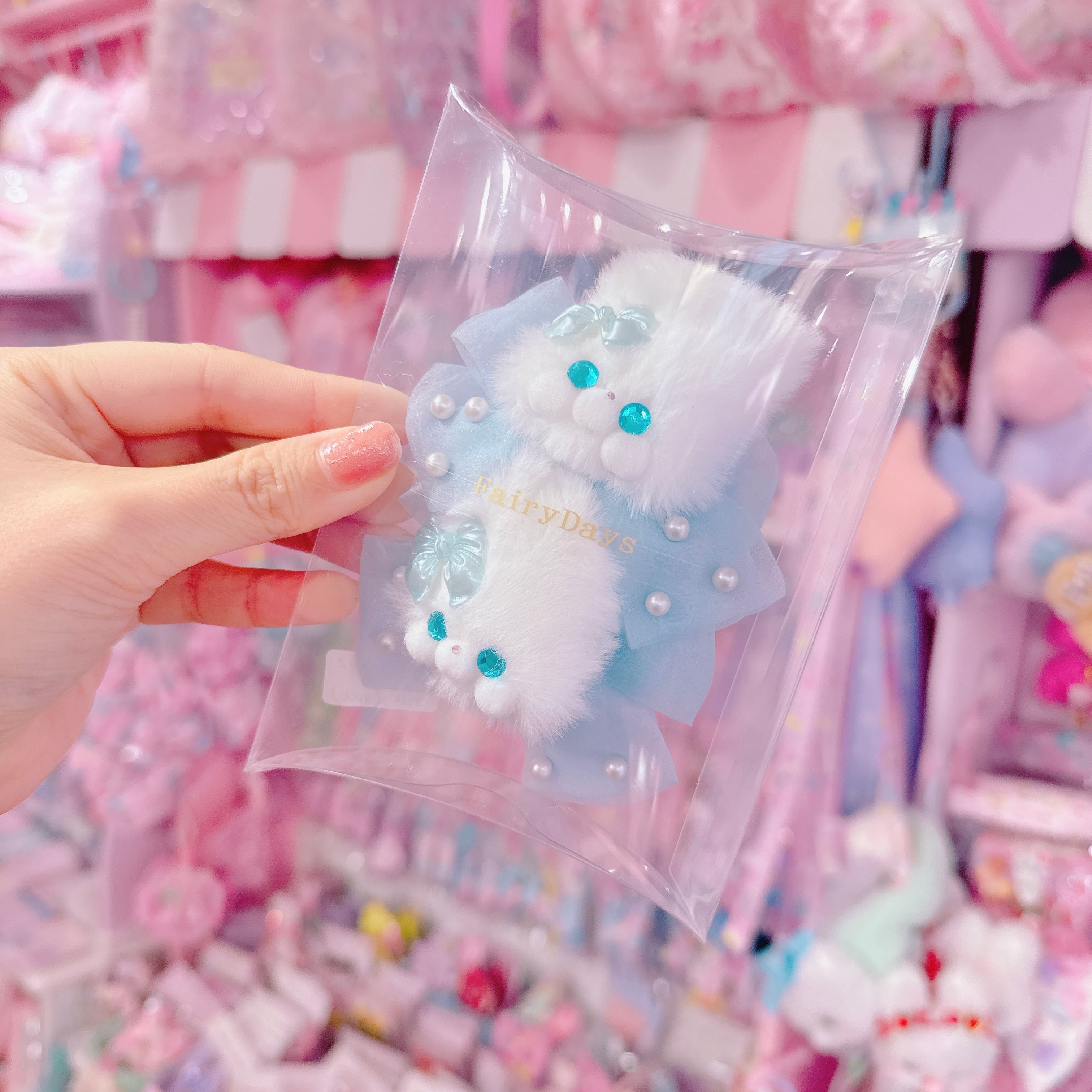 【G6】43-2モグモグちゃんツインヘアクリップ