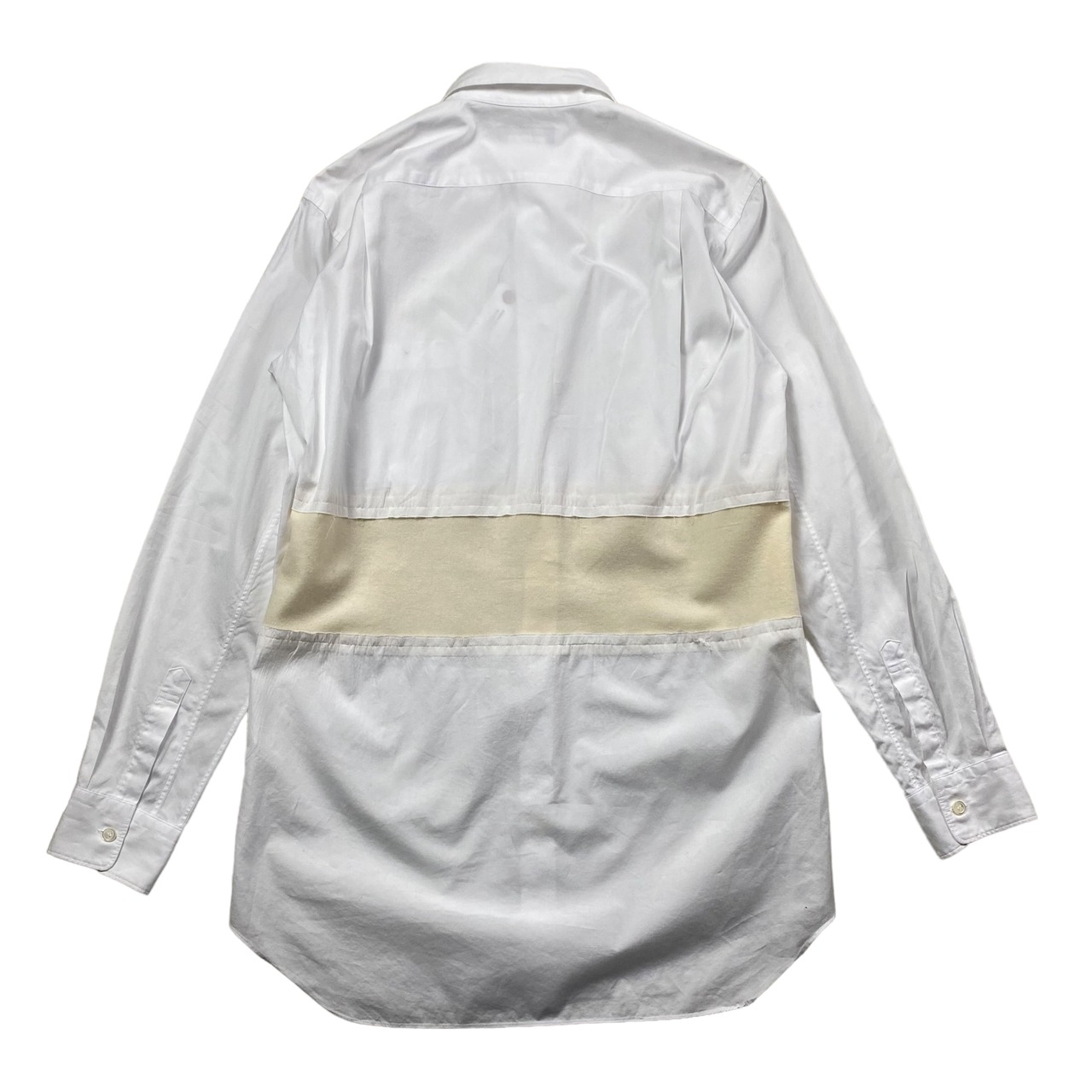AD2014 COMME des GARCONS HOMME PLUS wool switching white shirt