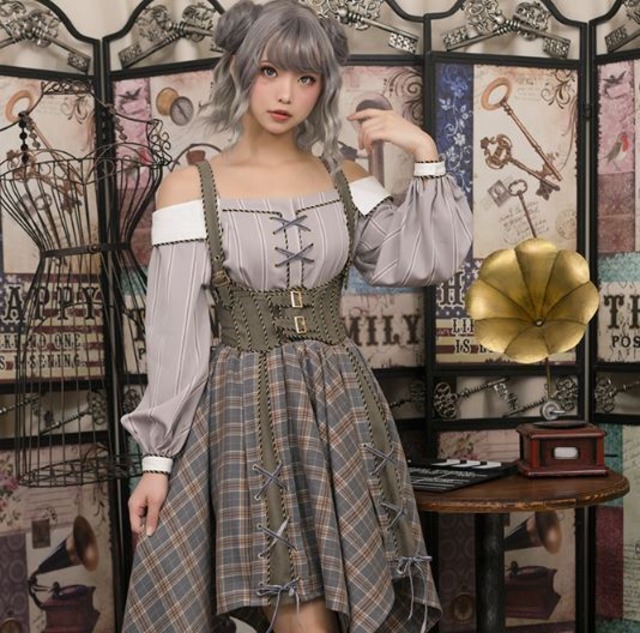 ロリータ コルセットベルト3色 ブラウン グレー ブラック パンク カジュアル 大きいサイズ サイズ豊富 通年 レトロ おしゃれ かわいい Luxury ロリータ コルセットベルト3色 ブラウン グレー ブラック パンク カジュアル 大きいサイズ サイズ豊富 通年 レトロ おしゃれ かわいい Luxury