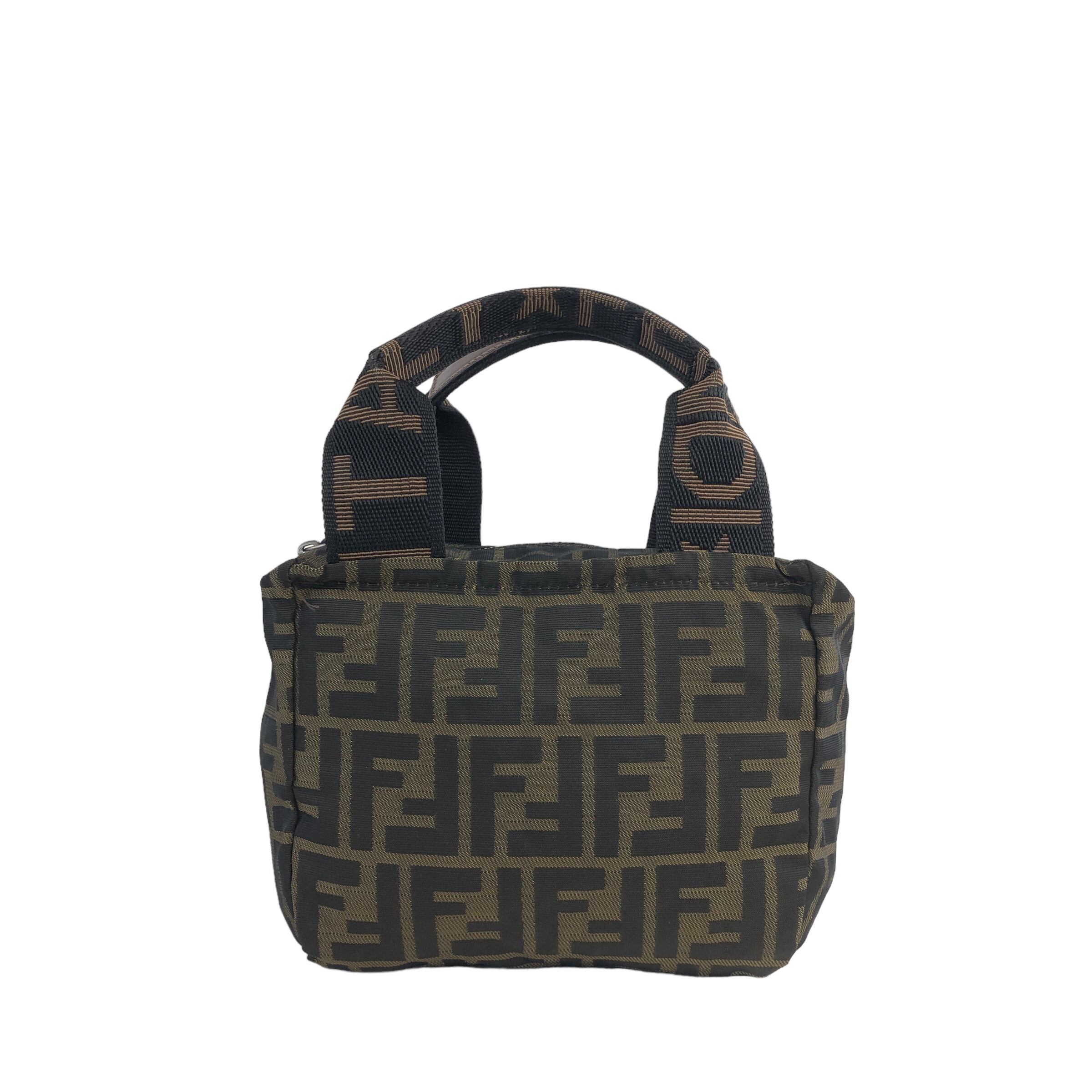 FENDI フェンディ ロゴ ハンドバッグ ブラウン ミニバッグ vintage
