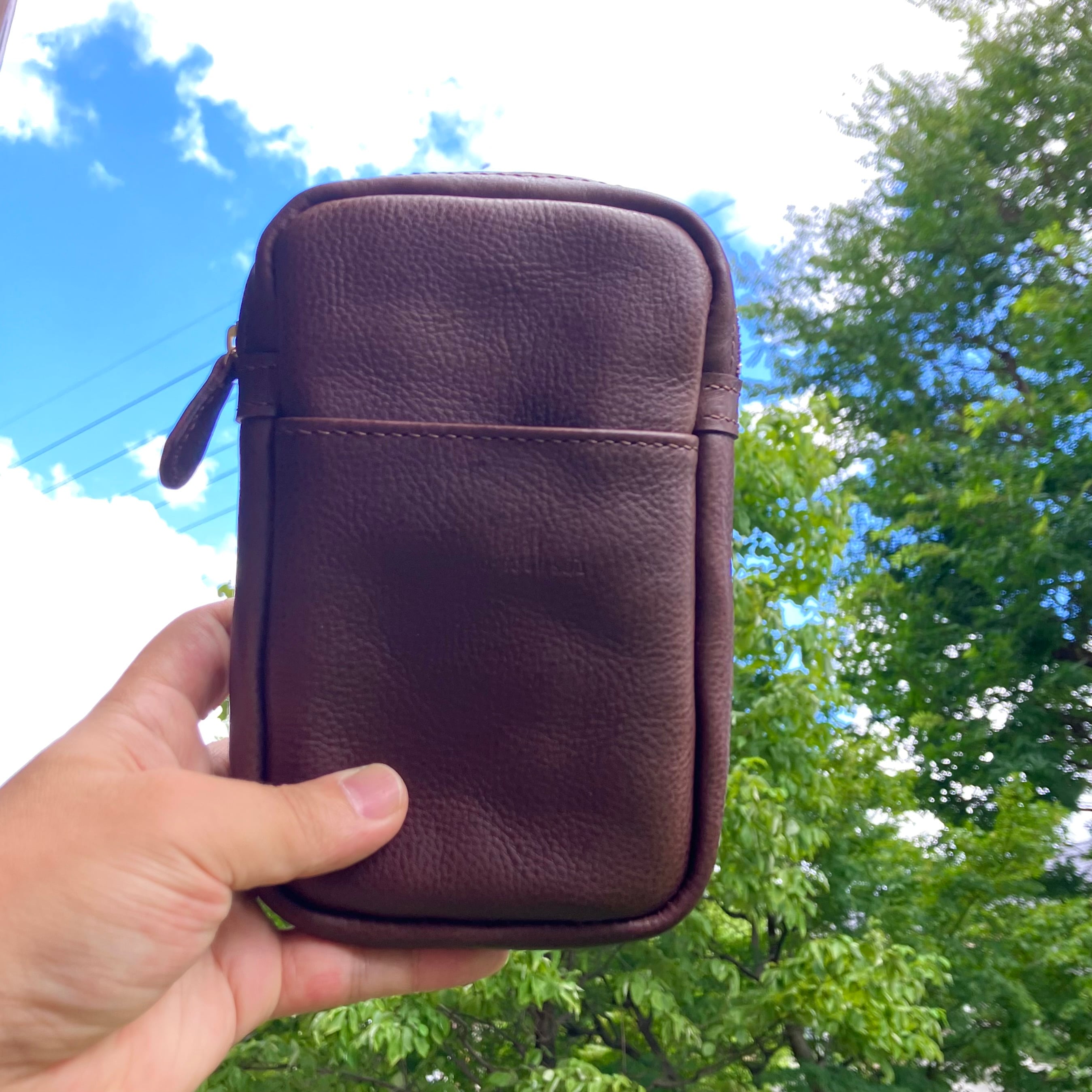 POUCH】ポーチ ミネルバボックス ダークブラウン | 革財布・革小物の