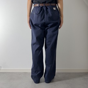 90s 初期型 USA製 Polo by Ralph Lauren POLO CHINO navy "TALON zip" [W38L29相当] 古着