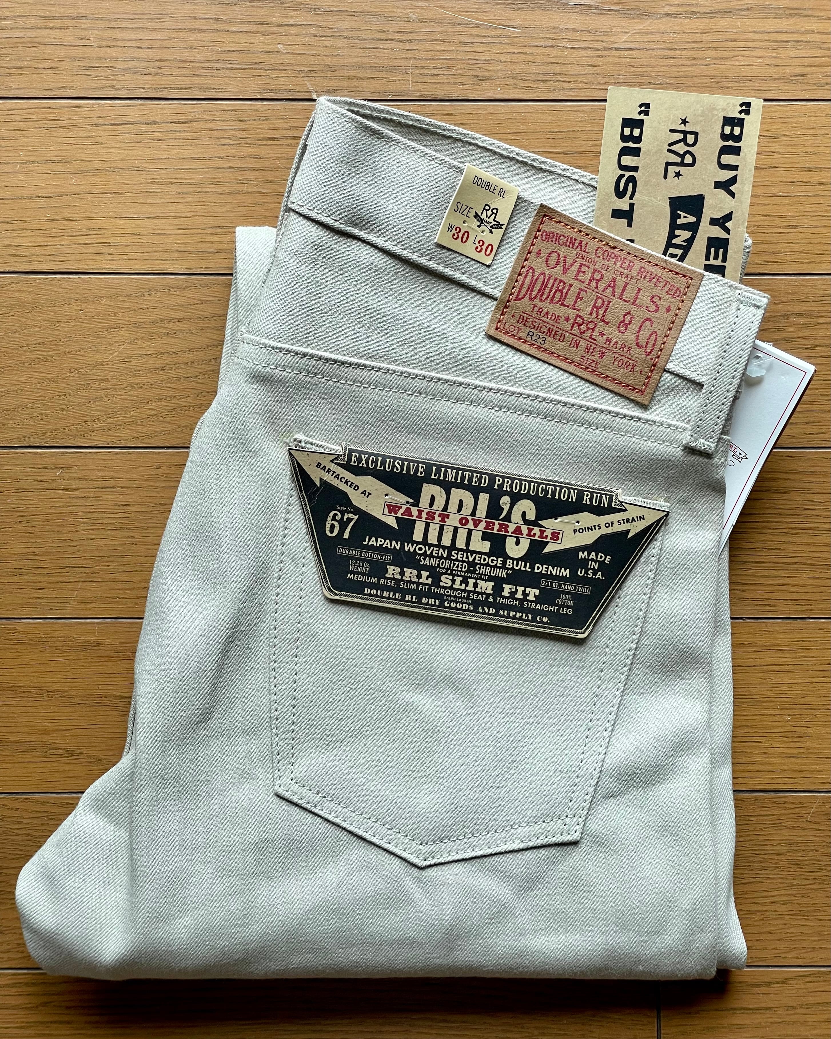 新品 アメリカ製 RRL スリムフィット セルビッジデニム “リミテッド