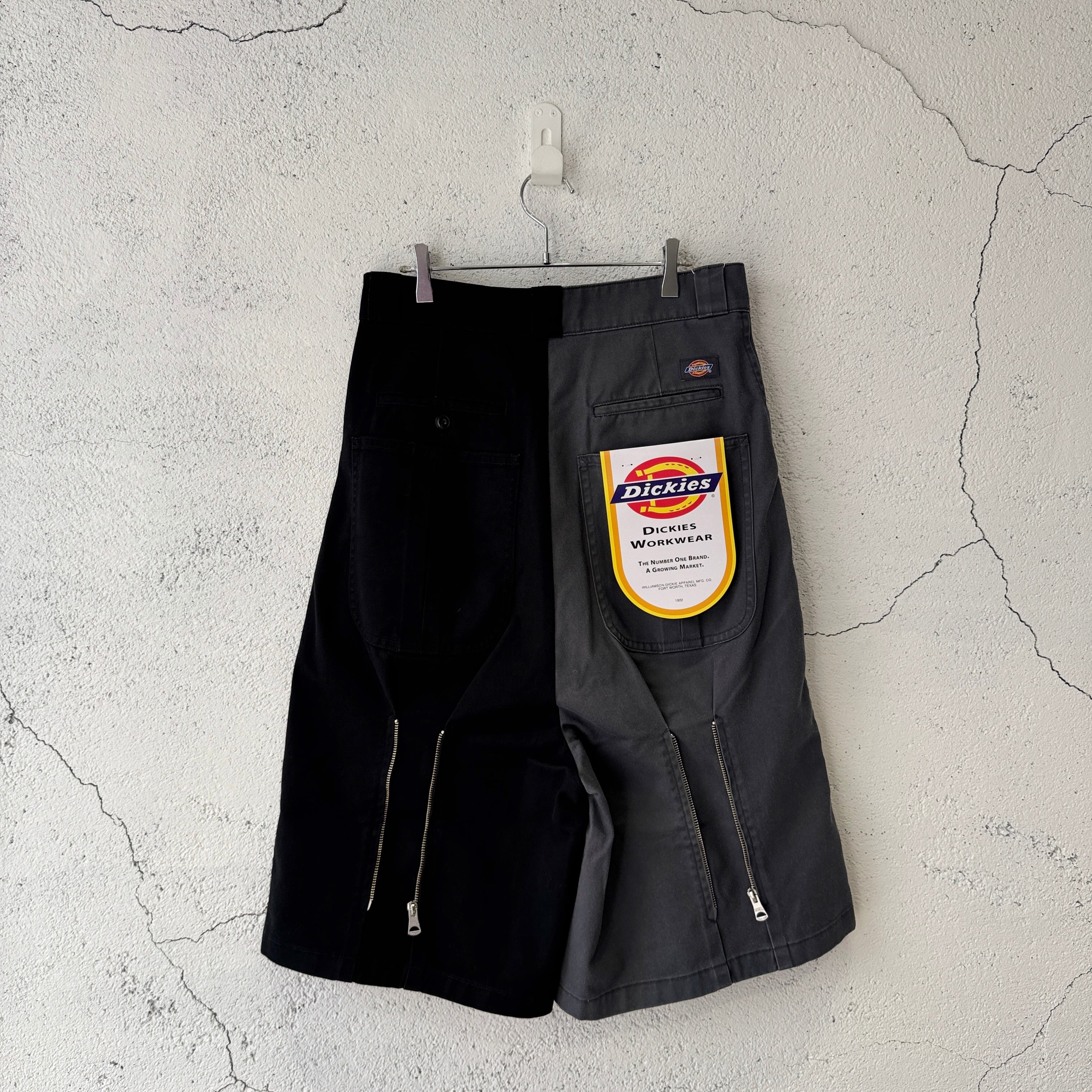 KIDILL / DICKIES BONDAGE SHORT PANTS / BLACK × CHARCOAL | ふぁいん