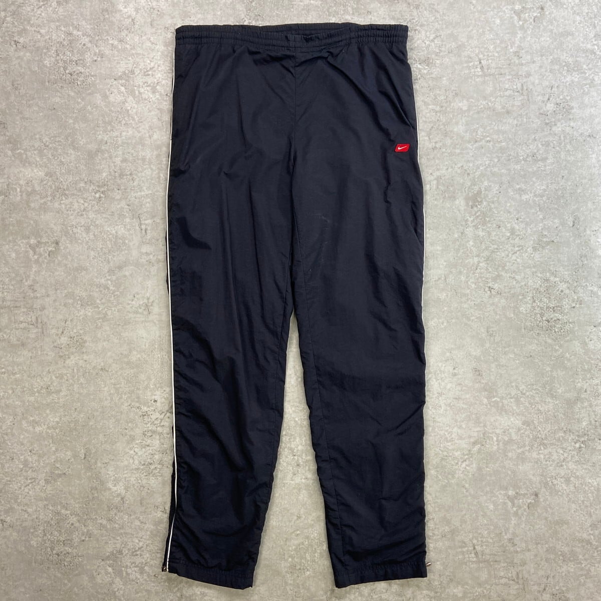 ビンテージ 00s NIKE メンズXL ジャージ　パイル　タオル　風車　ナイキ 90's NIKE Nylon Jacket 90年代 風車 ナイキ ナイロンジャケット 銀