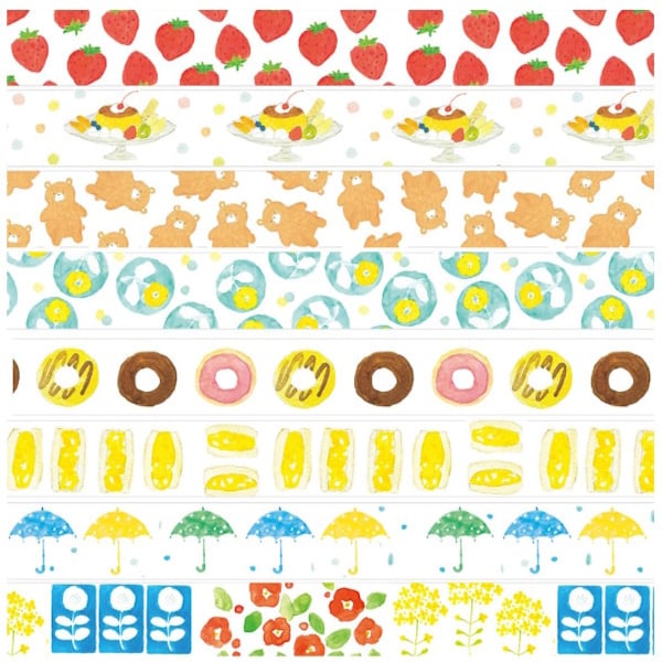 星燈社の文具女子博限定マスキングテープ8種類セット | ぶんぐマート