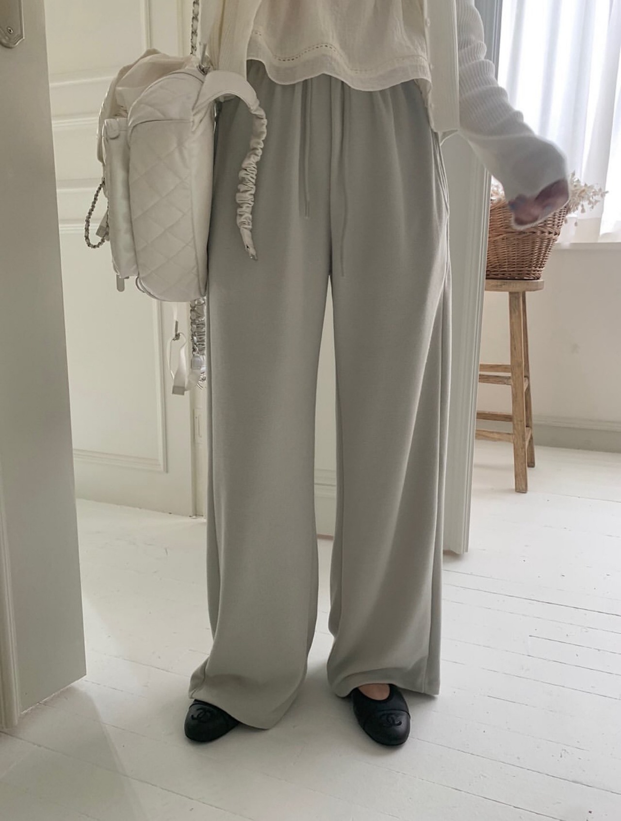 (即納) pretty young thing / Stay banding pants 2color