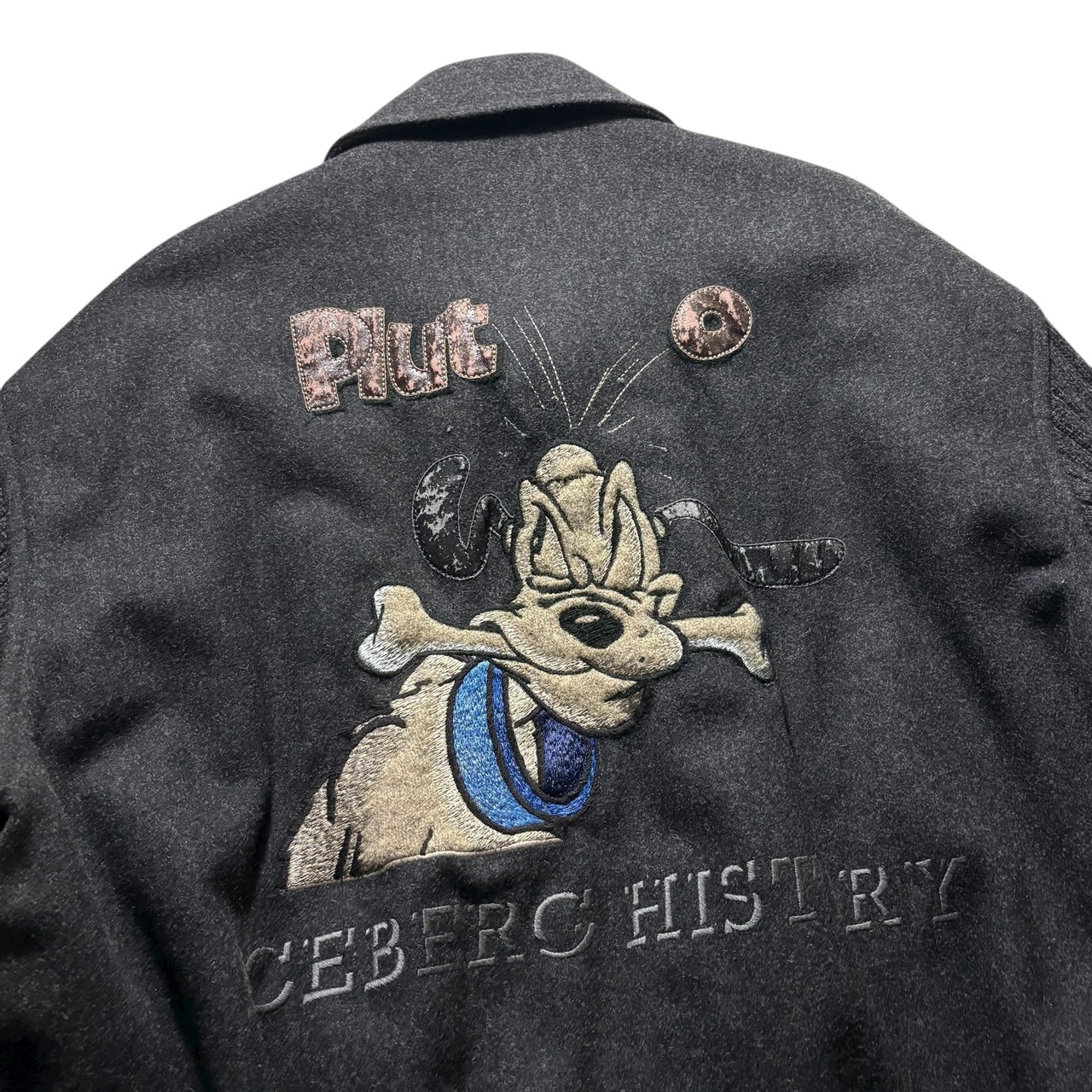 vintage ICEBERG knit sleeves wool blouson “Pluto”
