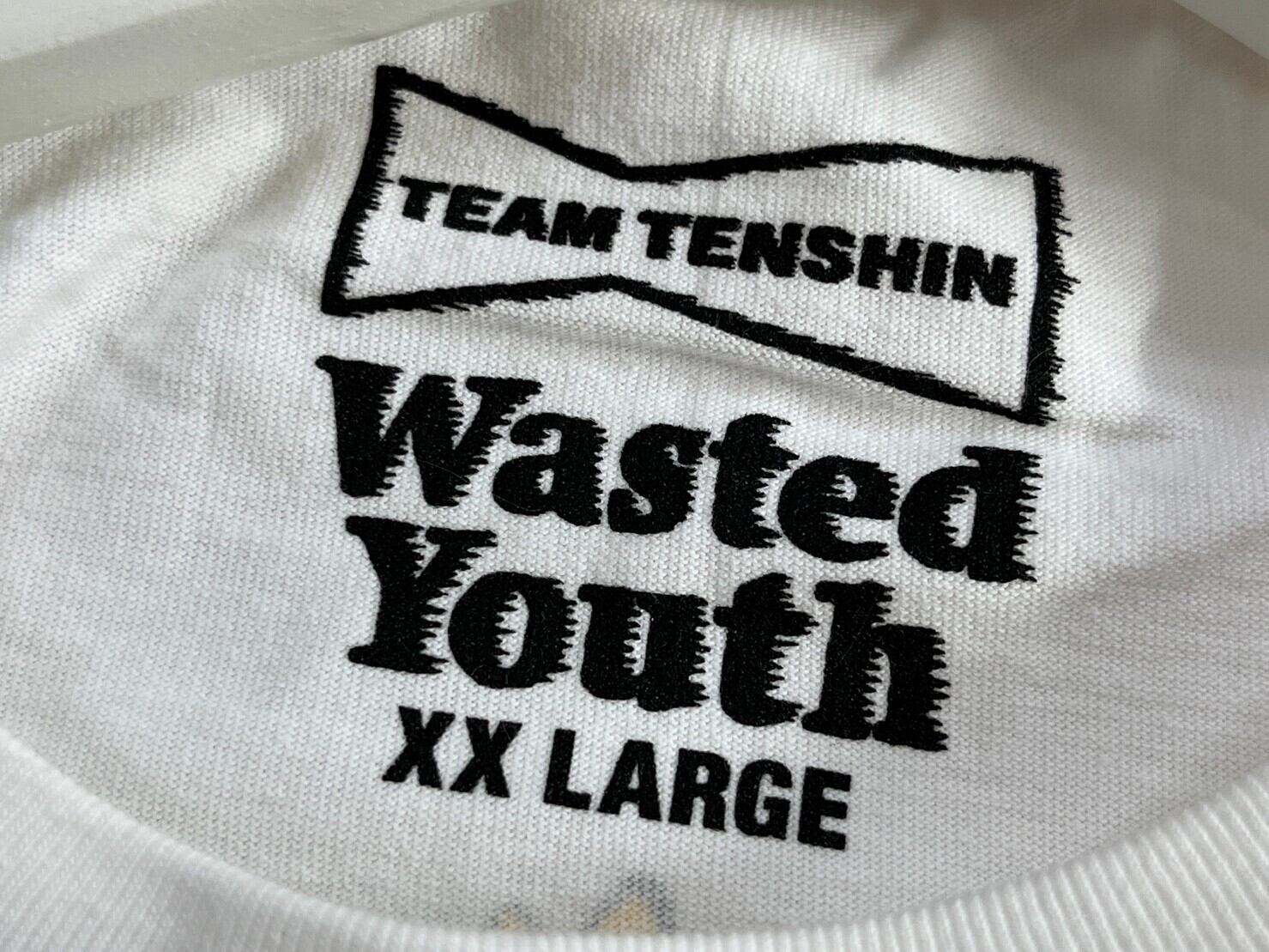 WASTED YOUTH × TEAM TENSHIN SS TEE WHITE XXL 49333 | BRAND BUYERS 