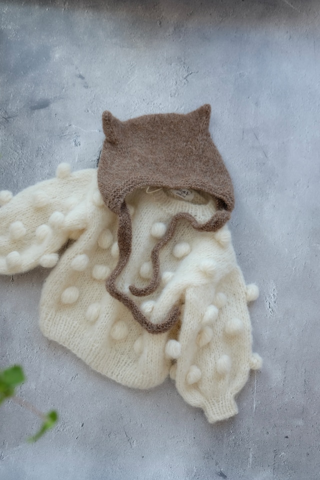 【pixie hat】(size18-24m) Kitty Hat