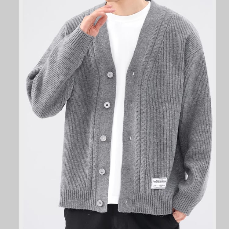 ニットVネックカーディガン 3色 G00134