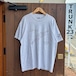 【USA製】90s Hanes 半袖Tシャツ Tee クルーネック メンズ XL 灰/GLAY 霜降り ロゴ プリント 企業 VINTAGE アメリカ製 ヘインズ