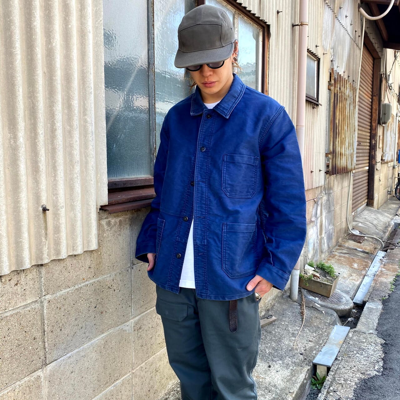 60〜70年代 フランス製 Le LABOUREUR モールスキン ユーロワーク 
