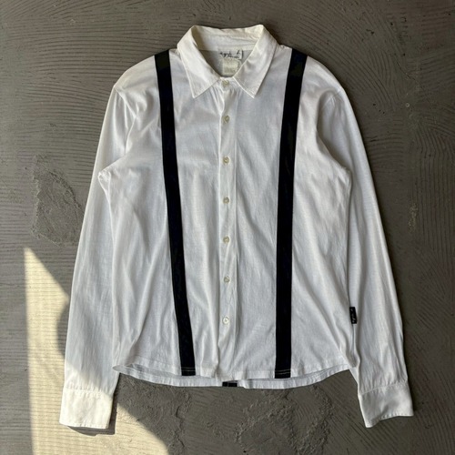 agnes b. / Suspender design shirt