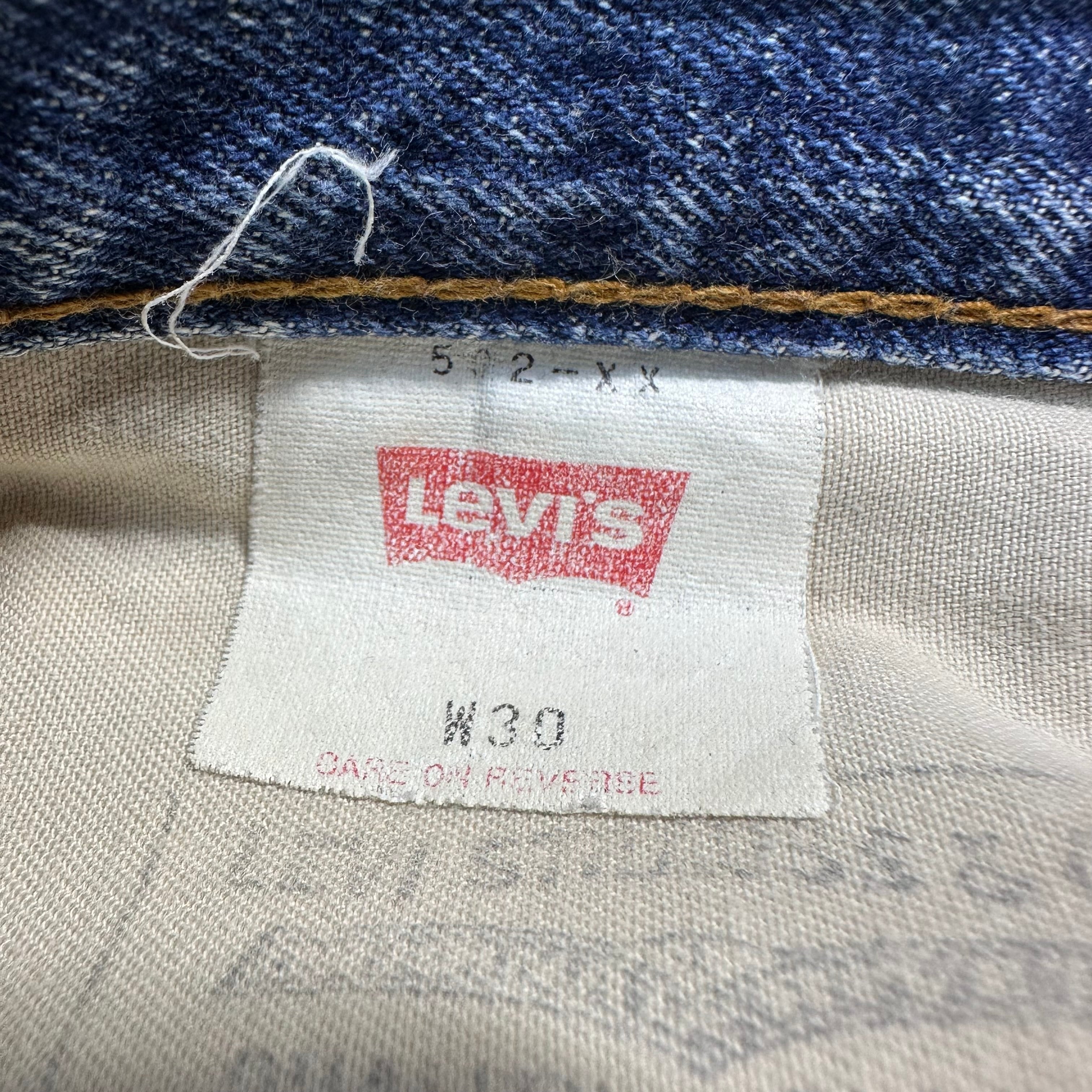 送料無料 即決 ☆Levi's 日本製 502XX☆ W30 BIGE 赤耳 TALONジッパー