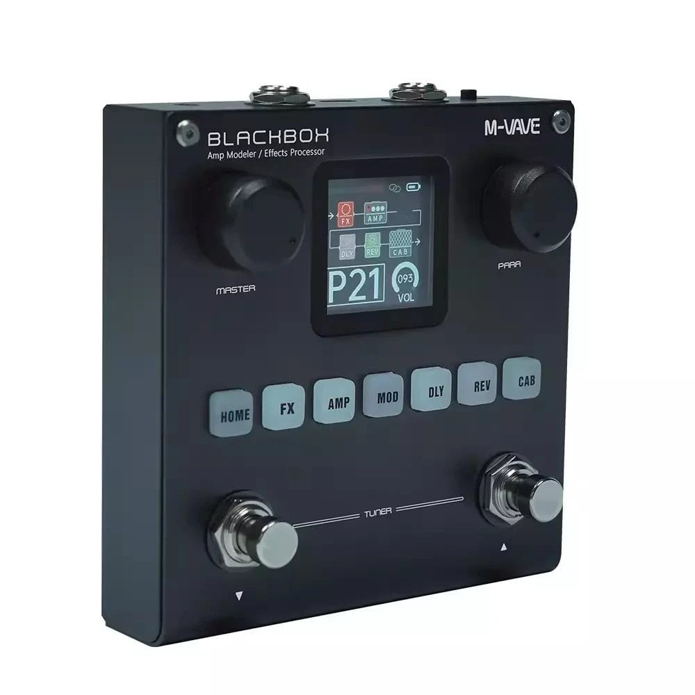 新品 M-WAVE ANNBLACKBOX マルチエフェクター ブラック M-VAVE ブラックボックス ギター・ベース用 マルチエフェクター | 充電