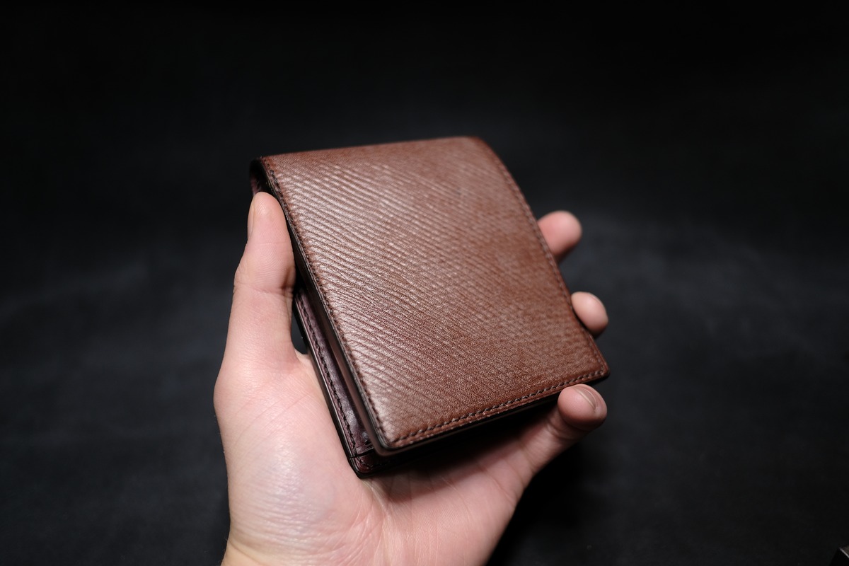 Half Wallet Russian Calf x Bridle leather | michi leather artisan
