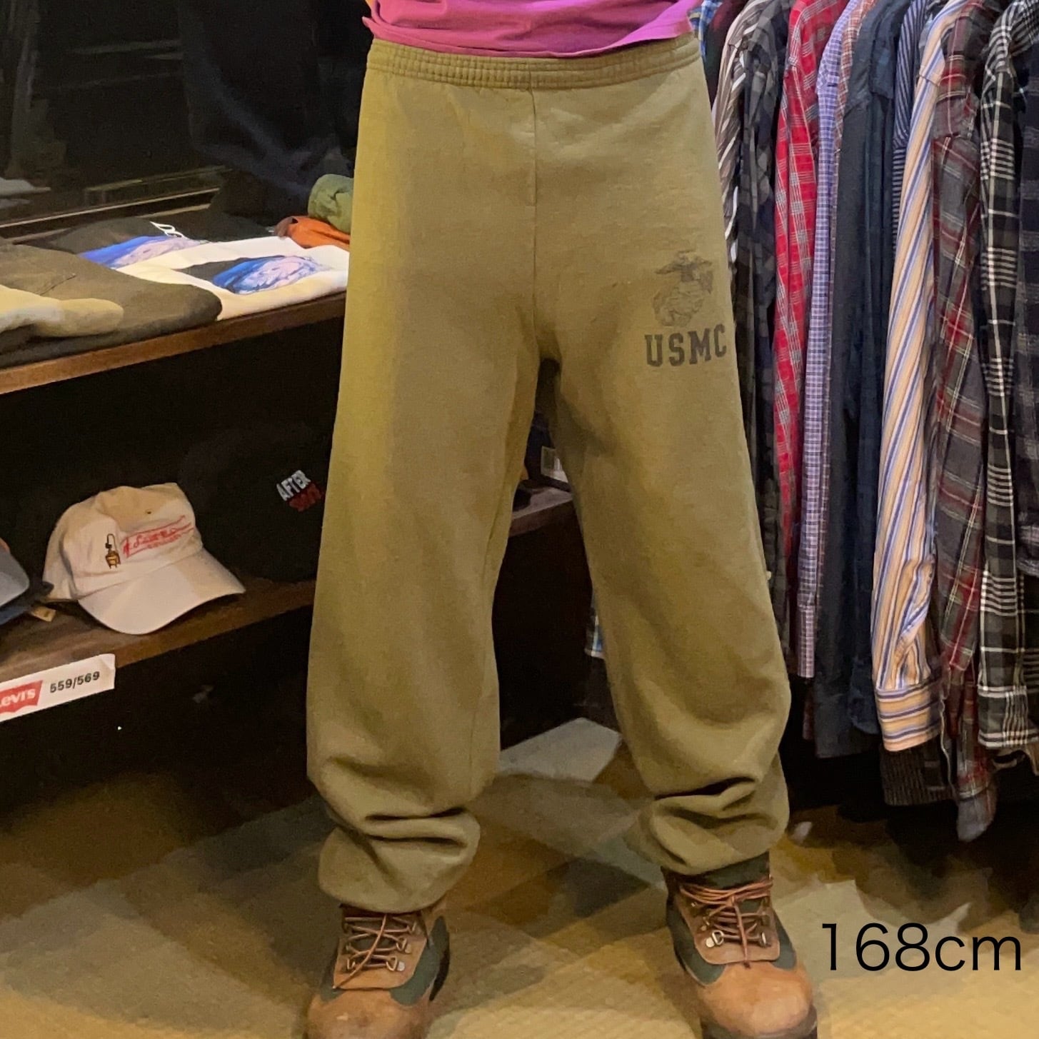 W34×L32】wrangler リアルツリーパンツ ダブルニー 切りっぱなし