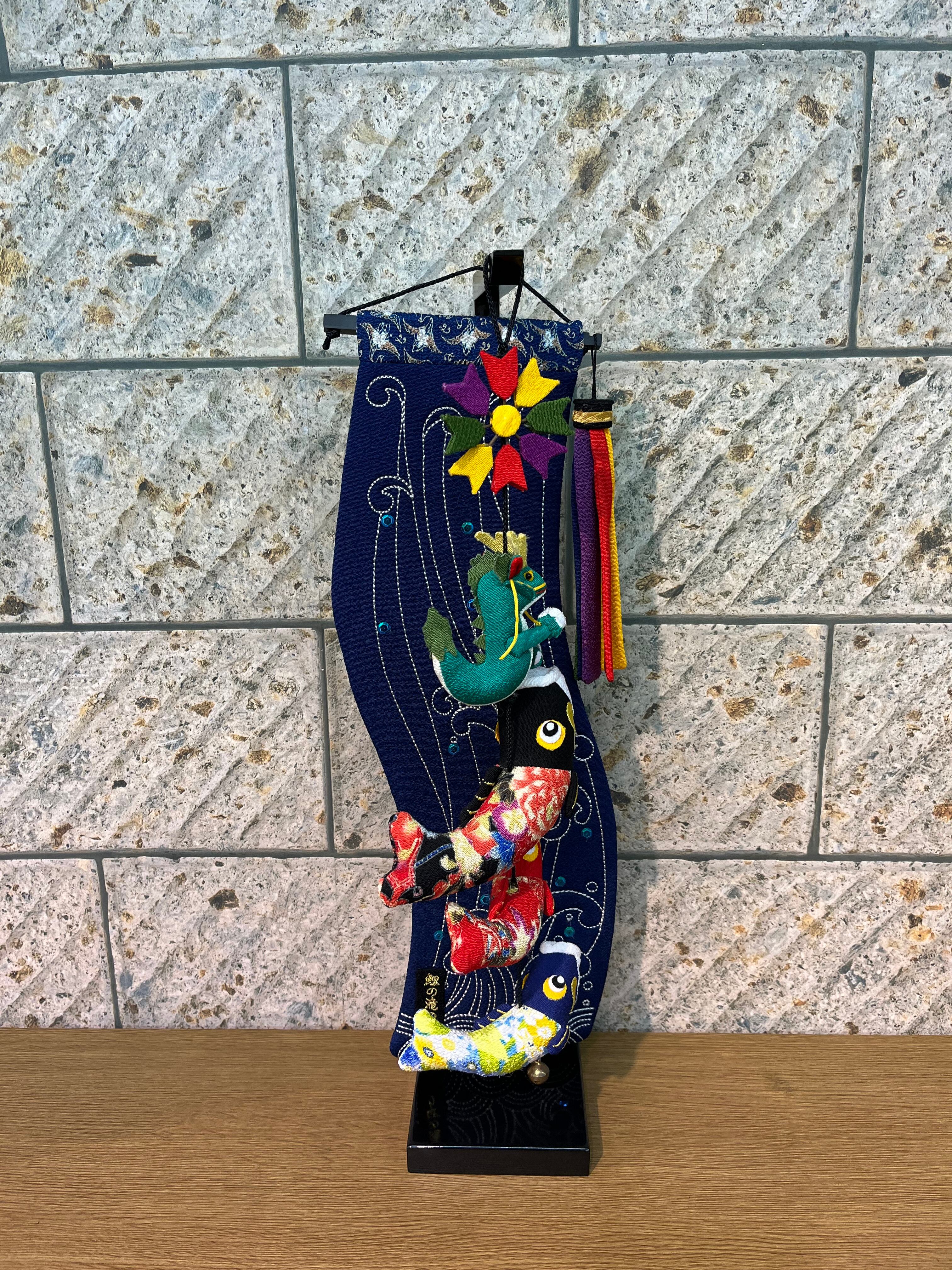 室内鯉のぼり 浦島太郎の鯉のぼり 中 スタンド付き sb5-urt-m 五月人形