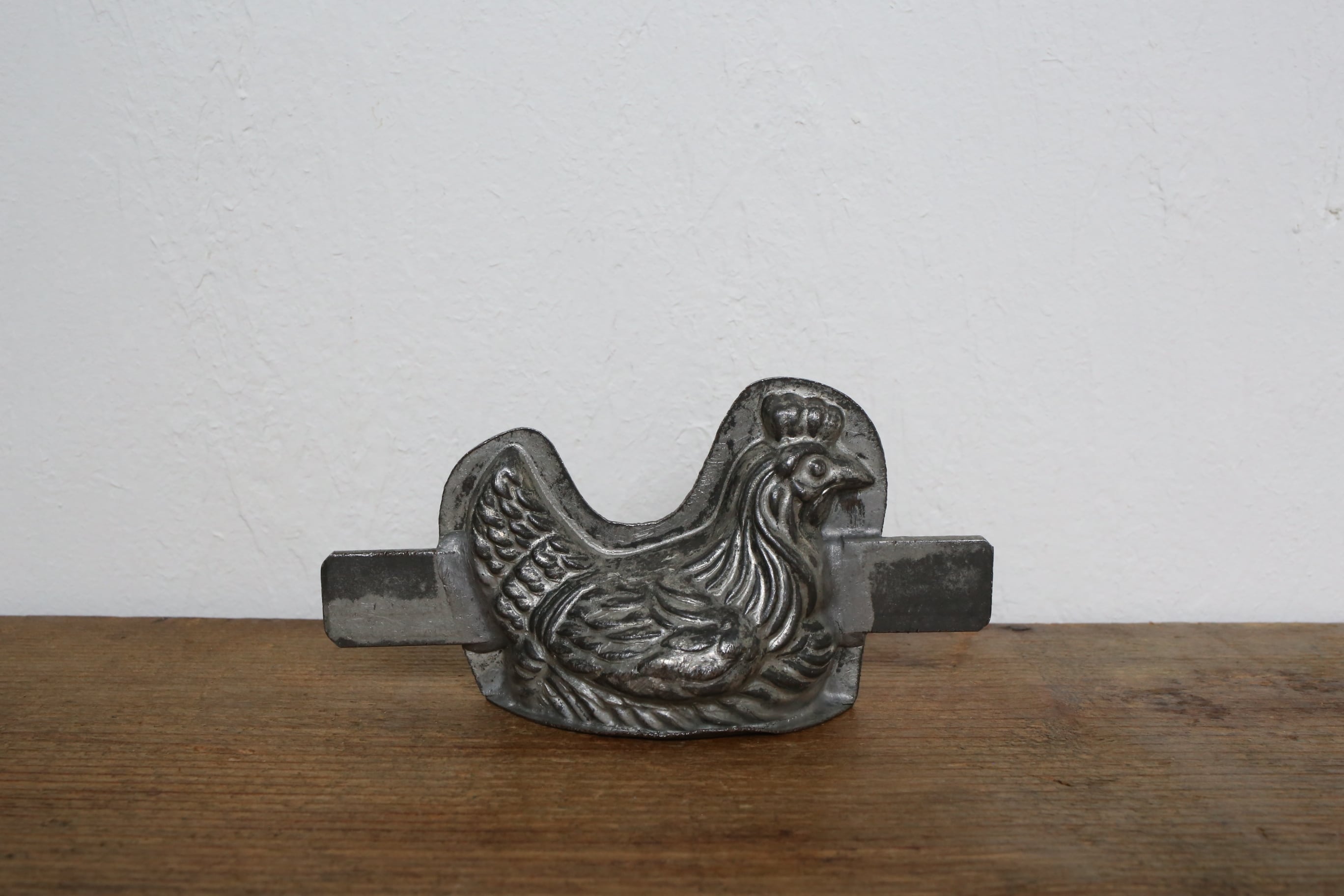 フランス アンティーク ヴィンテージ ニワトリ チョコレート型 チョコモールド 片面