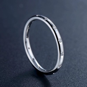 指輪 おしゃれ シンプル クリスタル 単色 リング