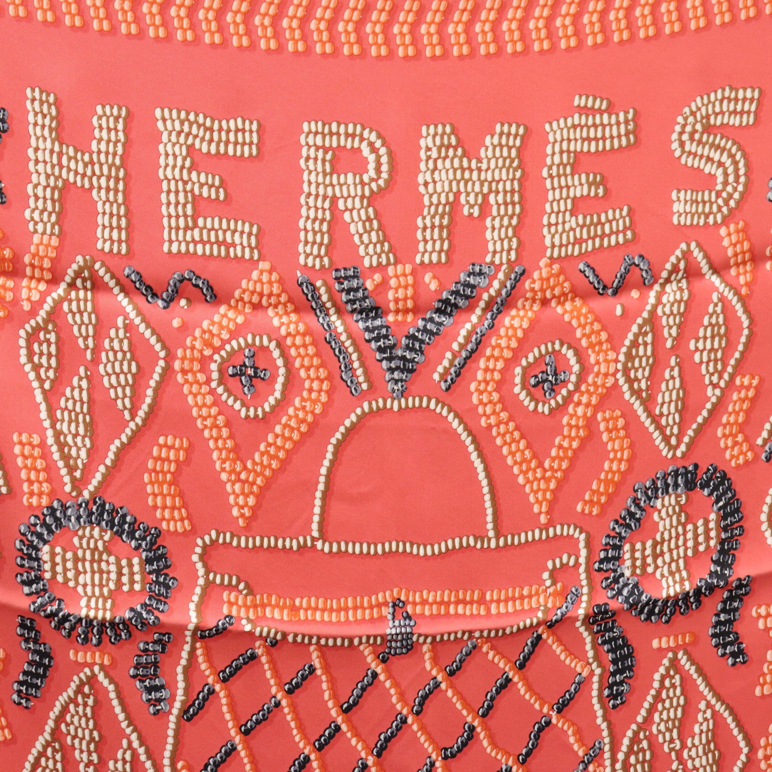 美品 HERMES エルメス カレ70 ケリーアンペルル KELLY EN PERLES 美品 HERMES エルメス カレ70 ケリーアンペルル KELLY EN PERLES
