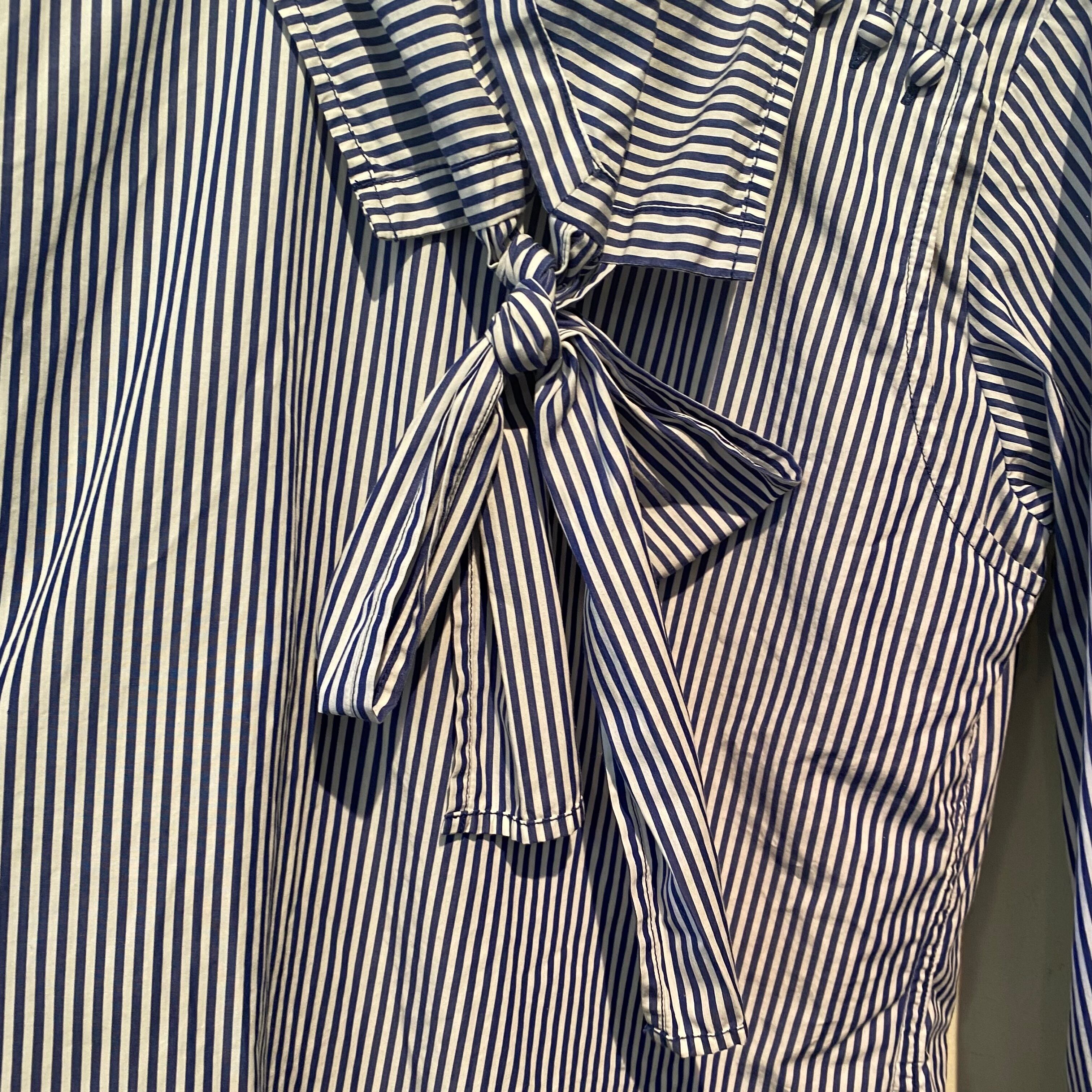 Stripe Bowtie Blouse | slowdaikanyama
