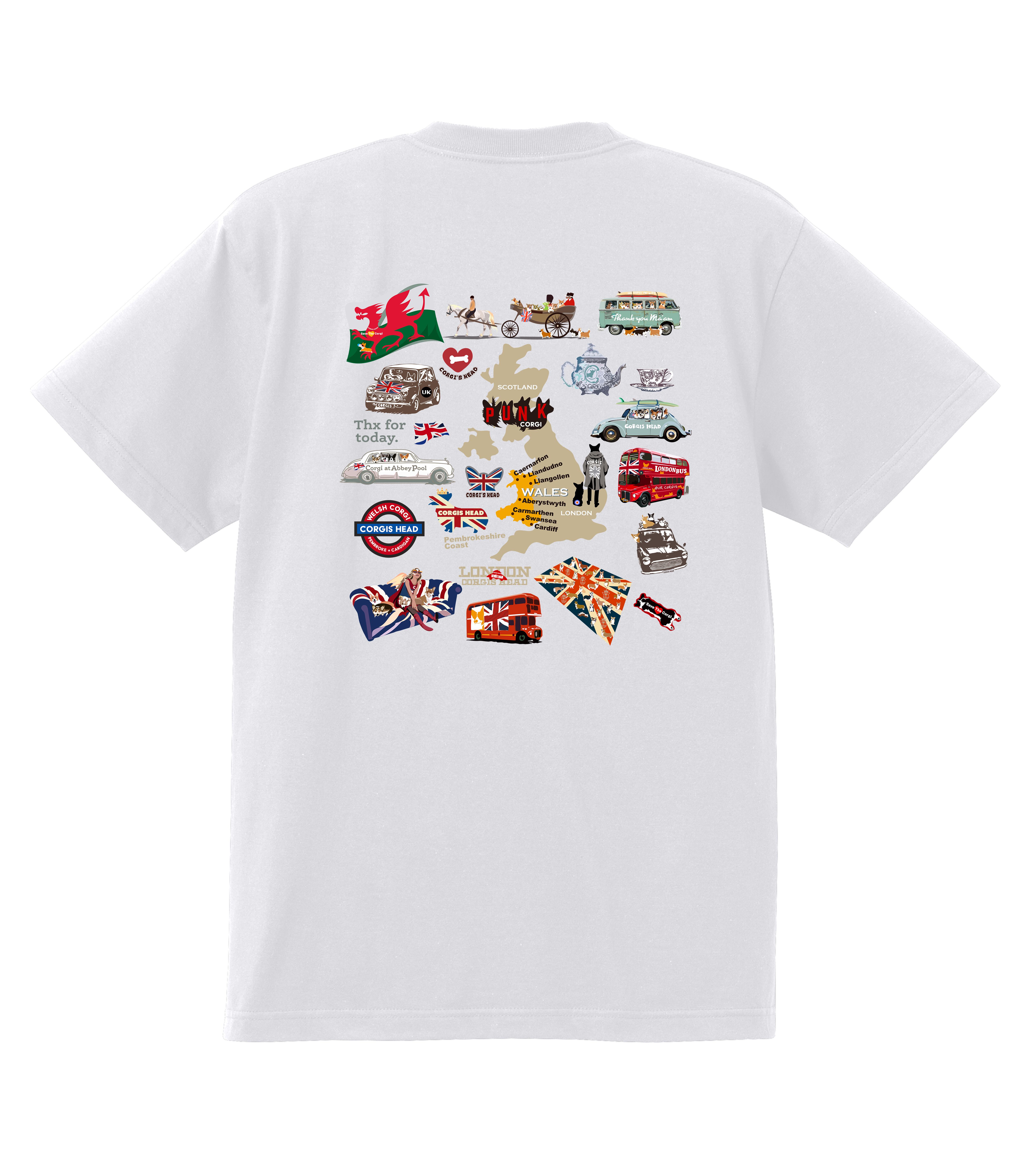 デザインNo.431 ウエールズオールデザインTシャツ 5.6ozTシャツ