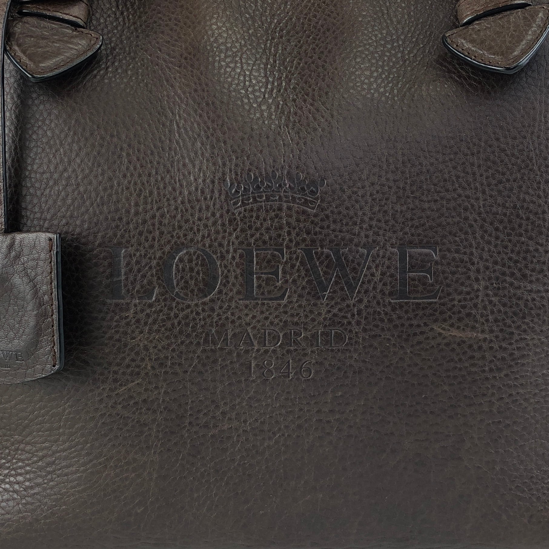 LOEWE ロエベ ヘリテージ トートバッグ ブラウン レザー vintage
